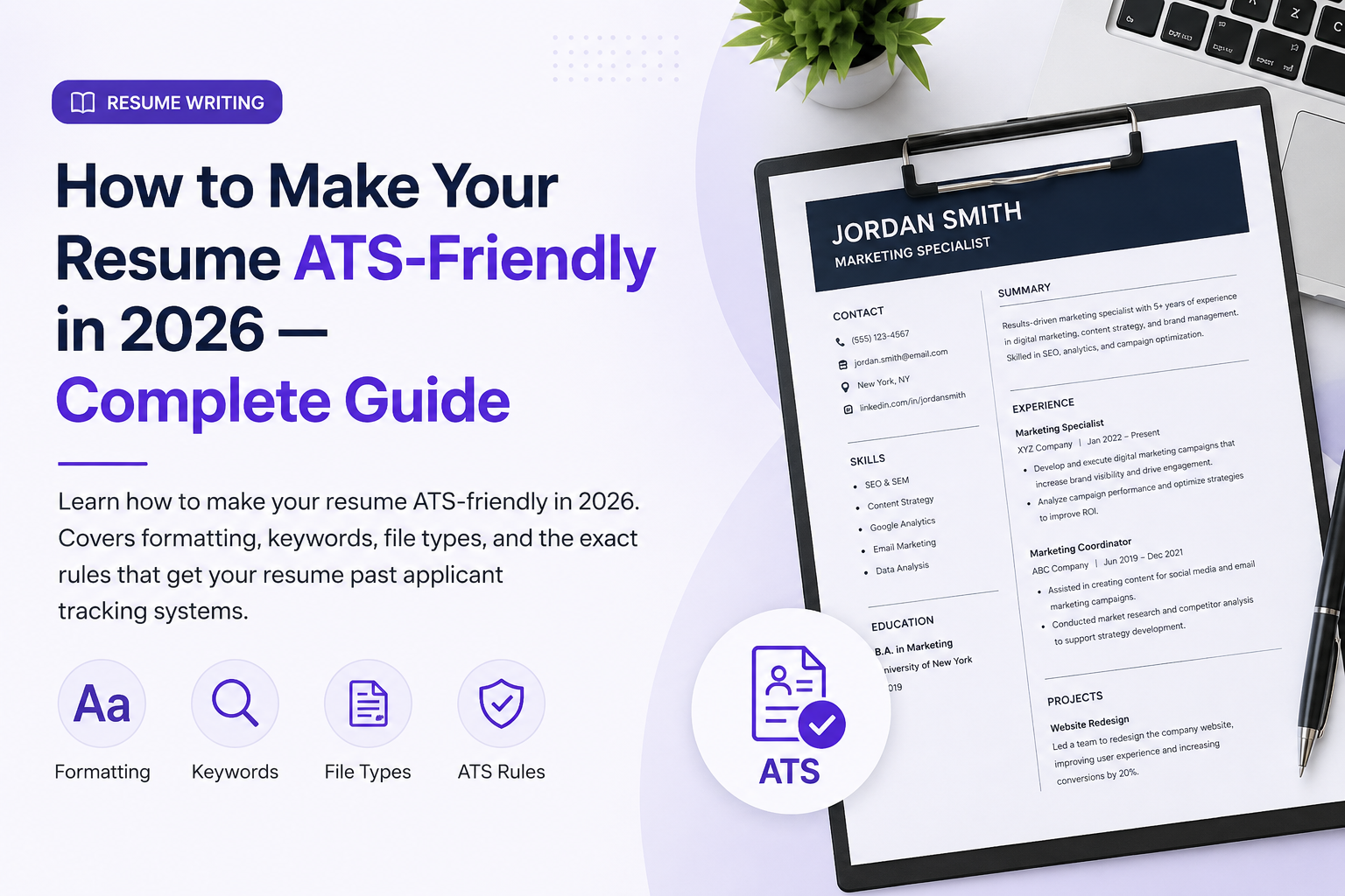 How to Make Your Resume ATS-Friendly in 2026 — Complete Guide